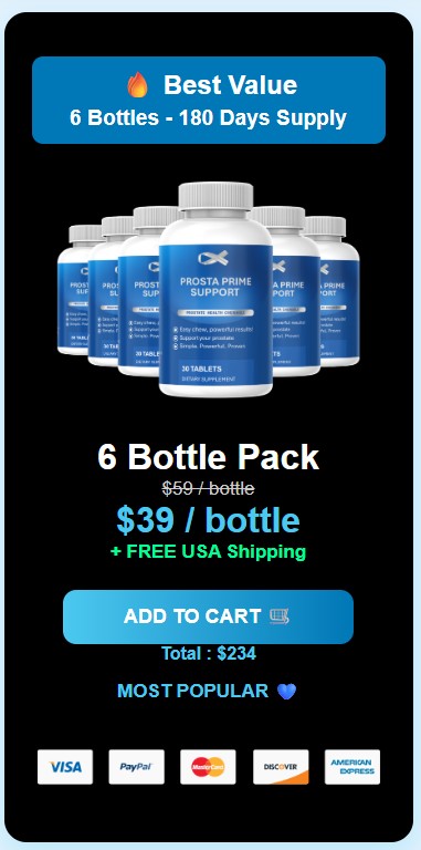 ProstaPrime Support 6 Bottle Price
